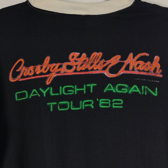 1982 Crosby Stills & Nash Concert T-shirt Vintage - Picture 6 of 8